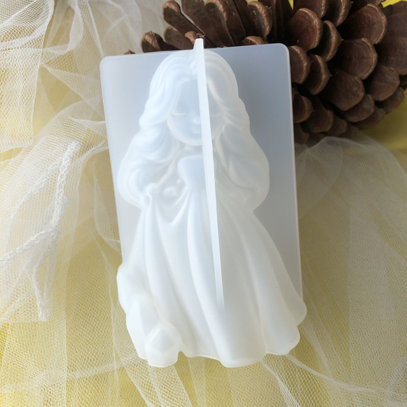 Soap Making Kits - 3d bonito princesa silicone vela molde