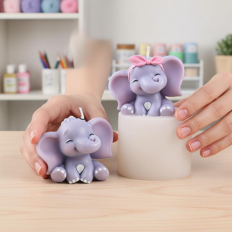 Soap Making Kits - Molde de Silicone 3D de Elefante