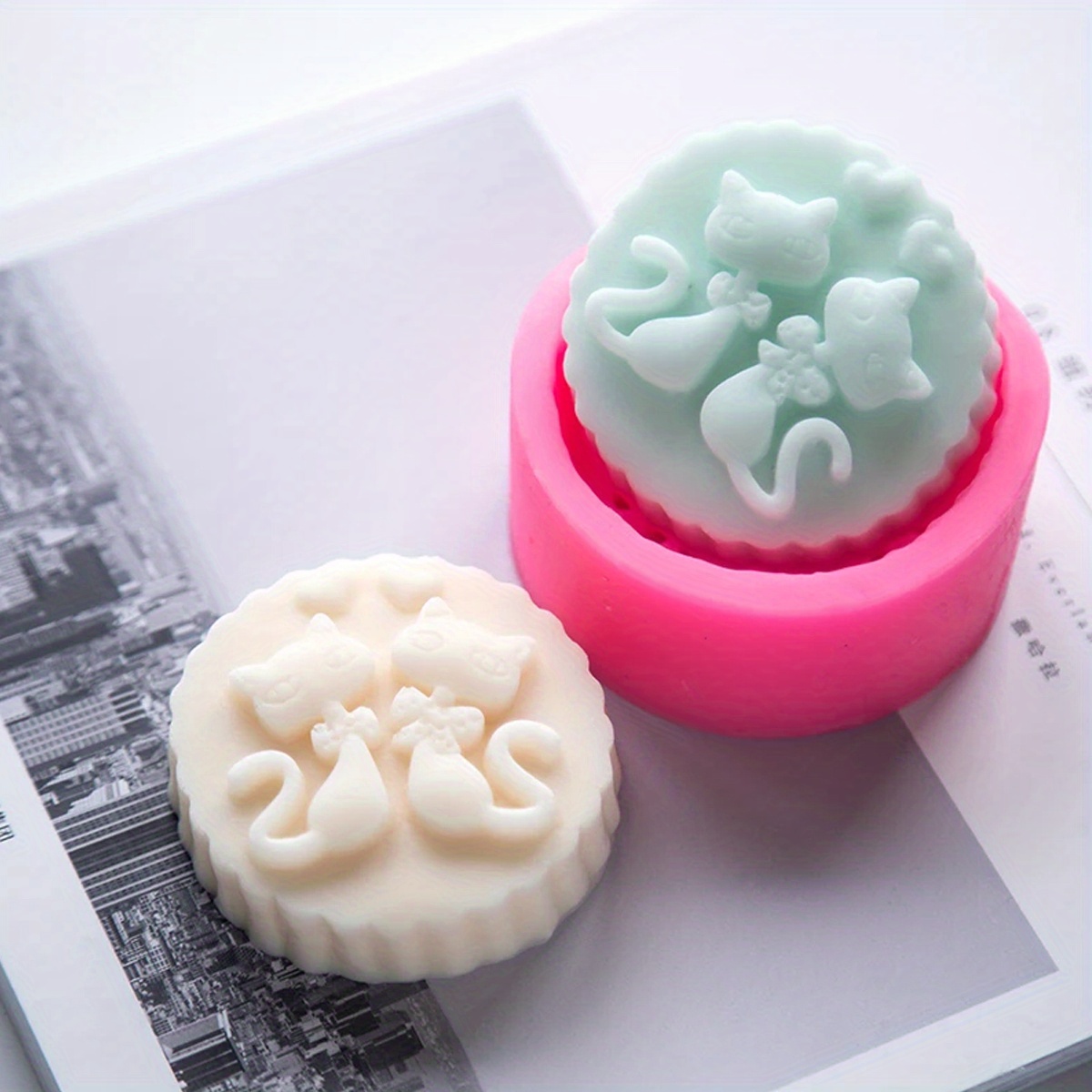 Soap Making Instructions - Molde de Silicone de Gato de