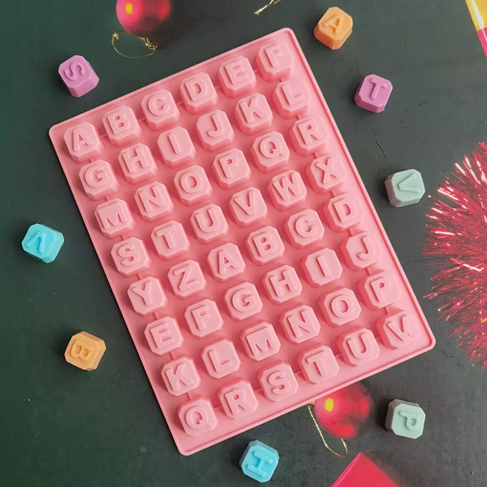 Soap Making Kits - Molde de silicone com 48 letras
