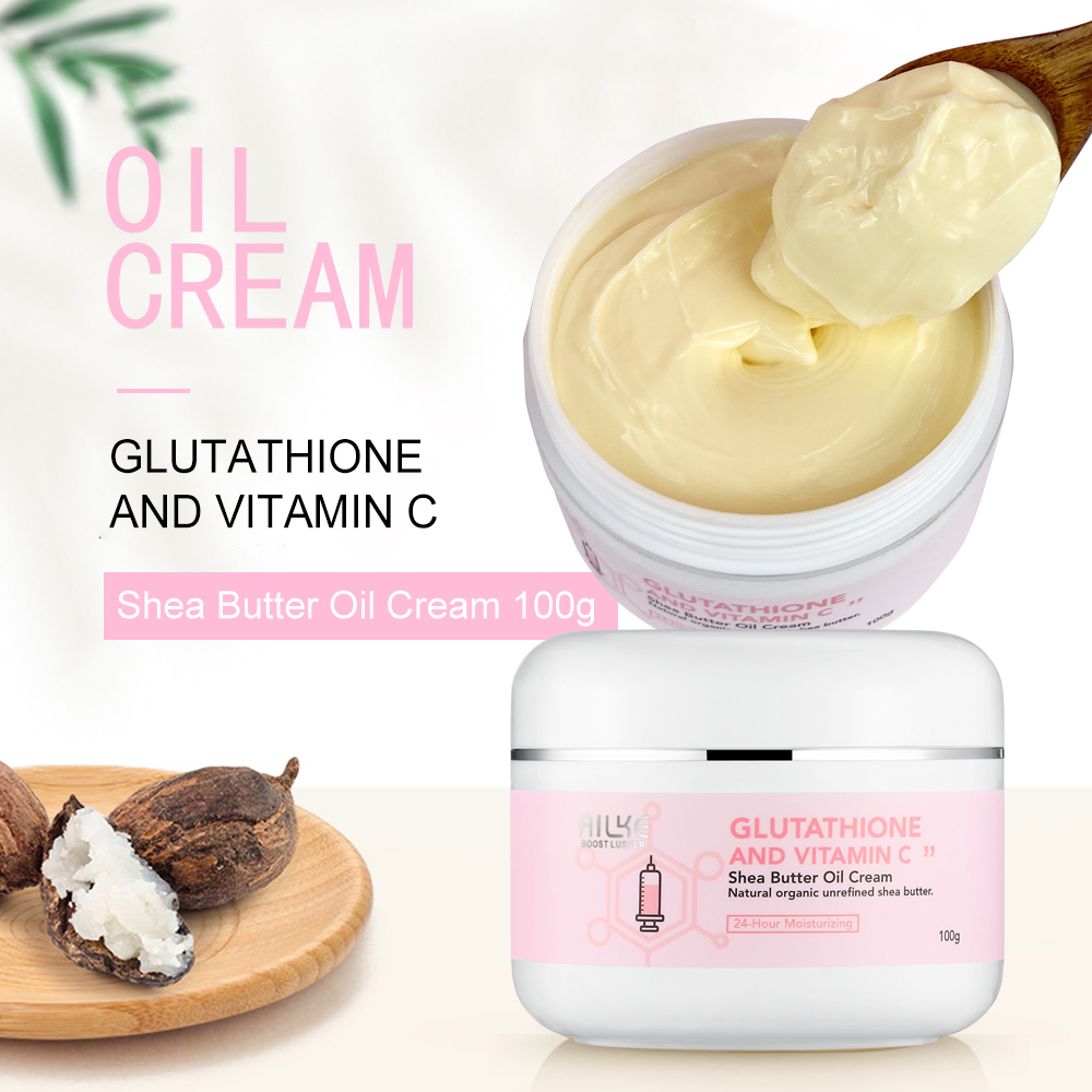 Shea Butter Raw - Creme Clareador e Iluminador AILKE, Para