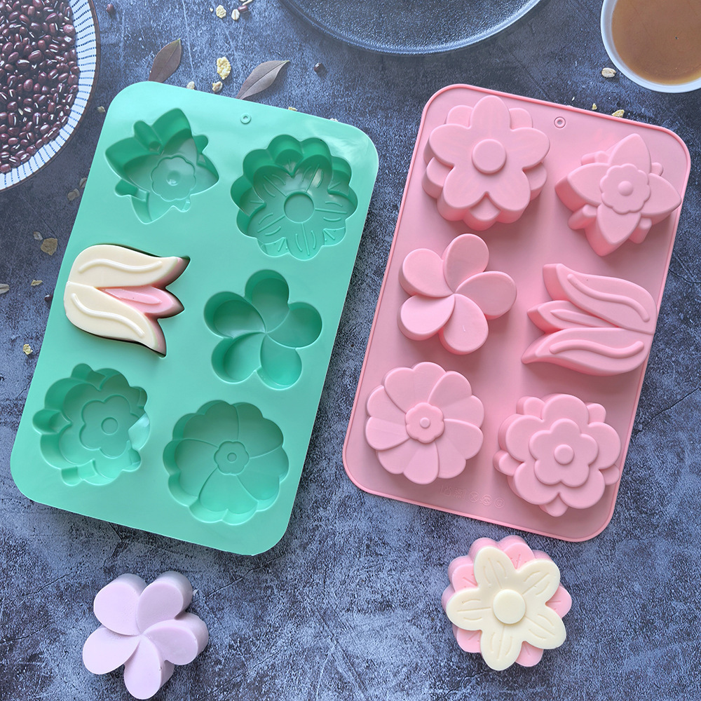 Soap Making Instructions - Moldes de Silicone para Flores, Diferentes