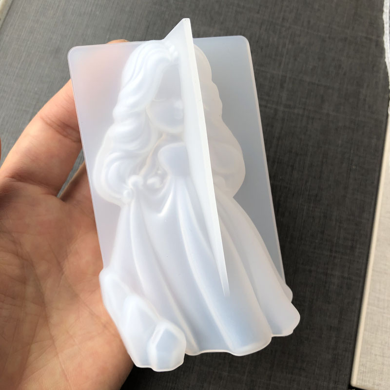 3d bonito princesa silicone ve - Soap Making Kits avaliação e preço