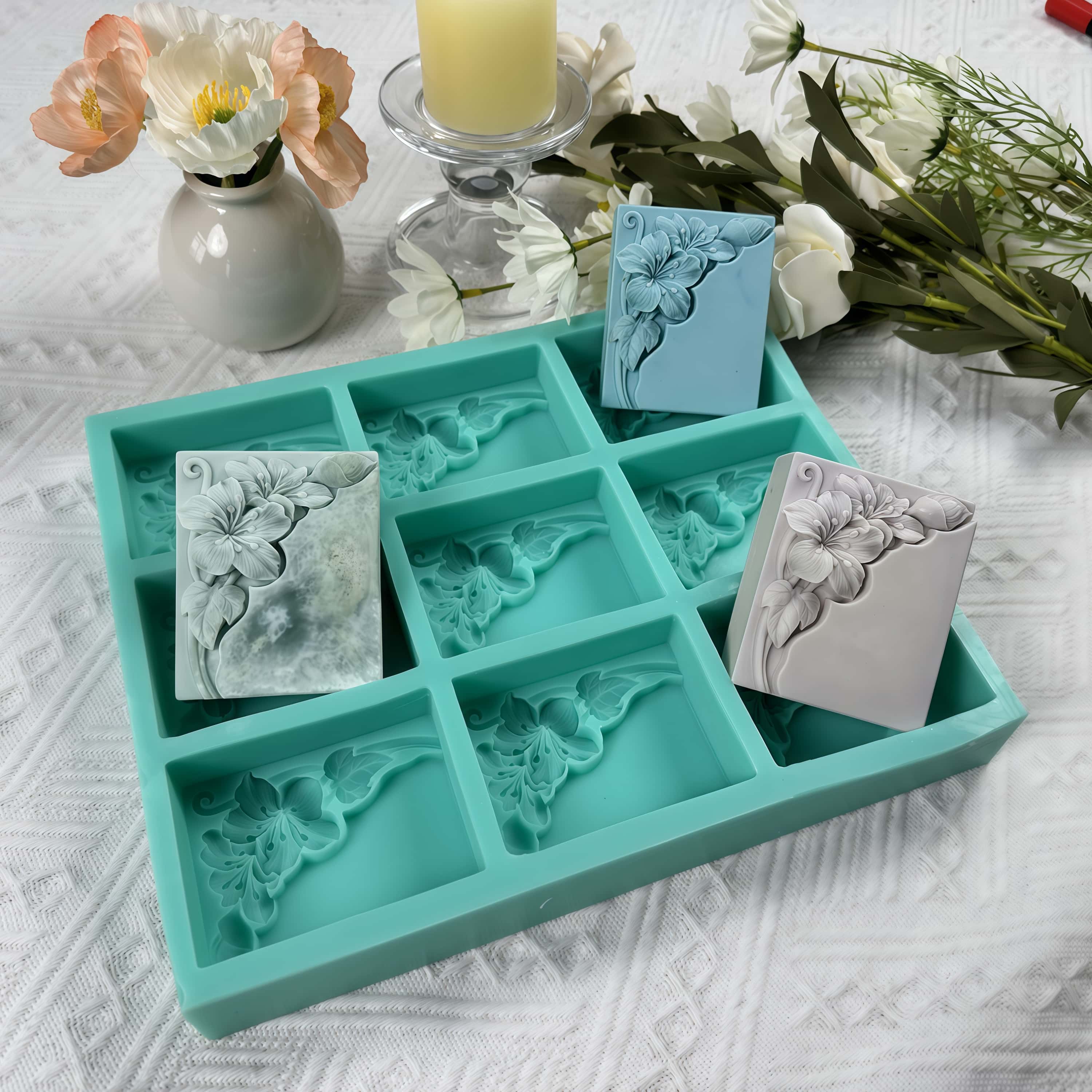 Molde de sabão flor de tungstê - Soap Making Instructions avaliação e preço