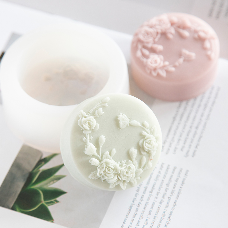 Forma redonda rosa flor artesa - Soap Making Instructions avaliação e preço