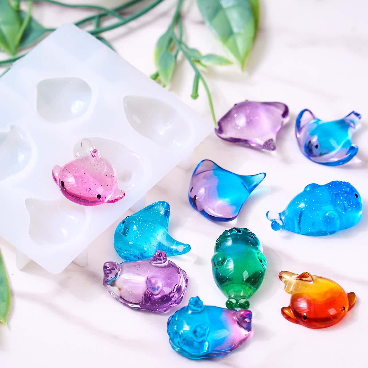 Molde de Silicone 3D de Raia M - Soap Making Kits avaliação e preço